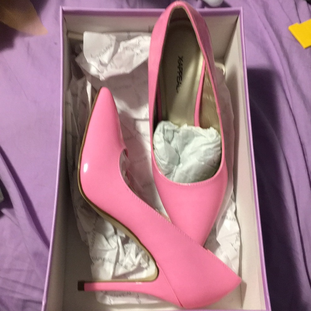 Pink sexy heels